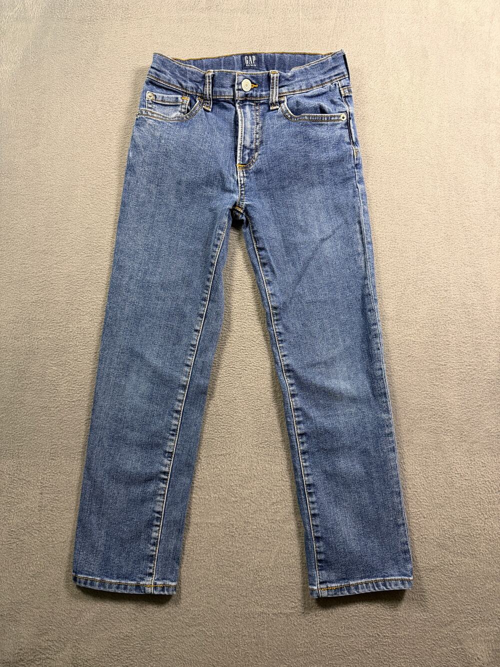 Gap Kids Boys Size 8 Medium Wash Slim Straight Leg Everyday Denim Jeans